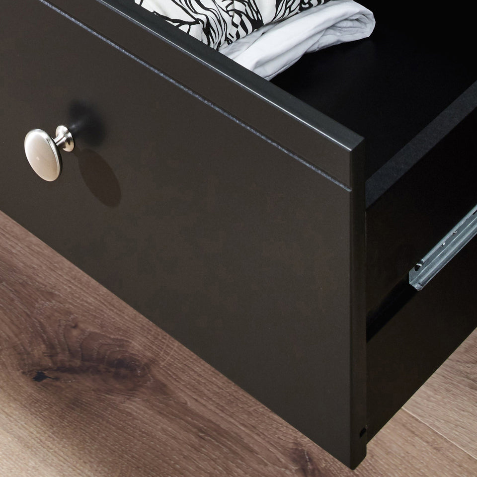 Baroque 1 Drw Vanity included Stool and Mirror Black