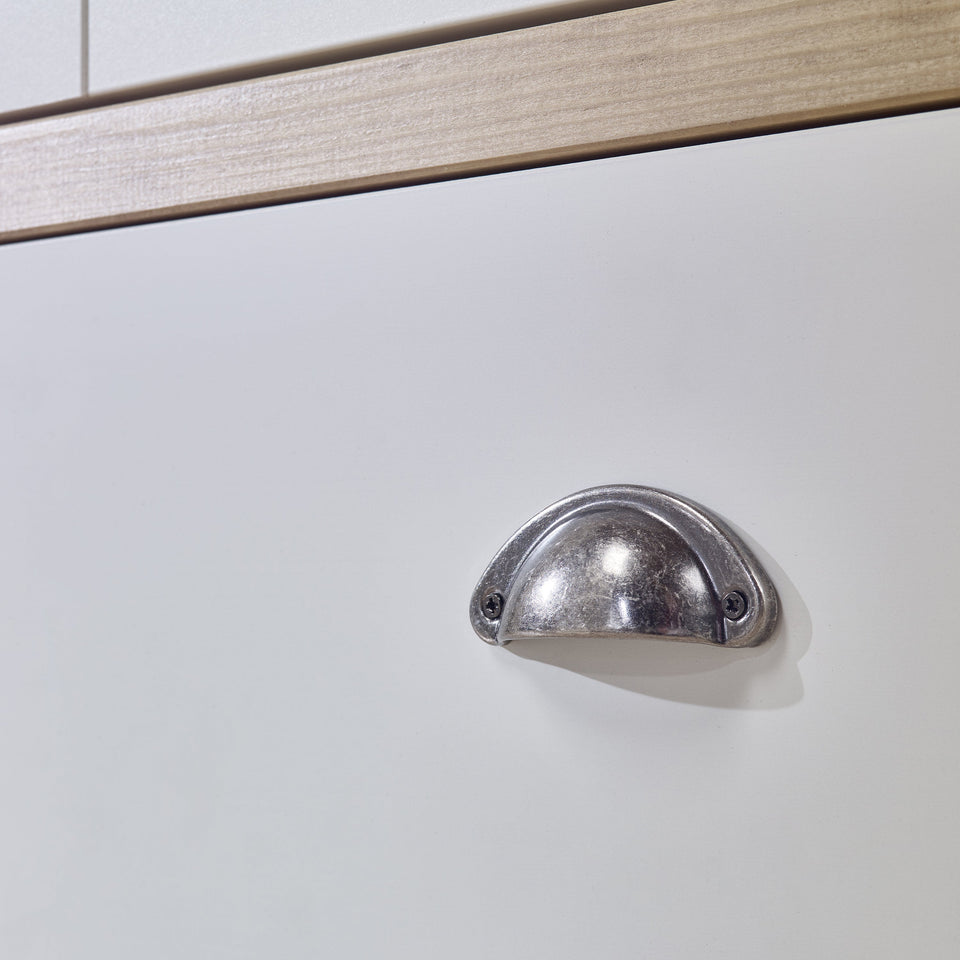 Sandringham 3 Door 2 Drawer Wardrobe White & Pine