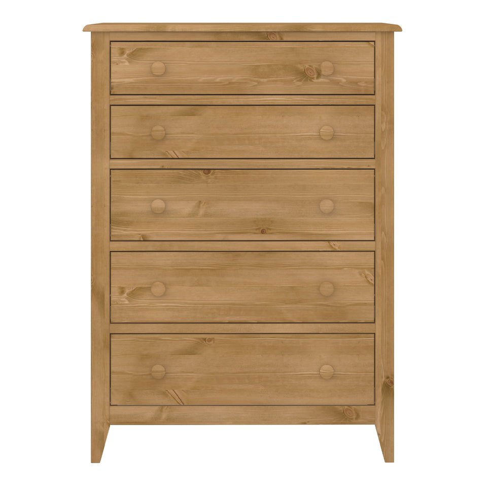 Heston 5 Drawer Chest Pine