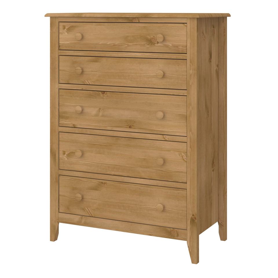 Heston 5 Drawer Chest Pine