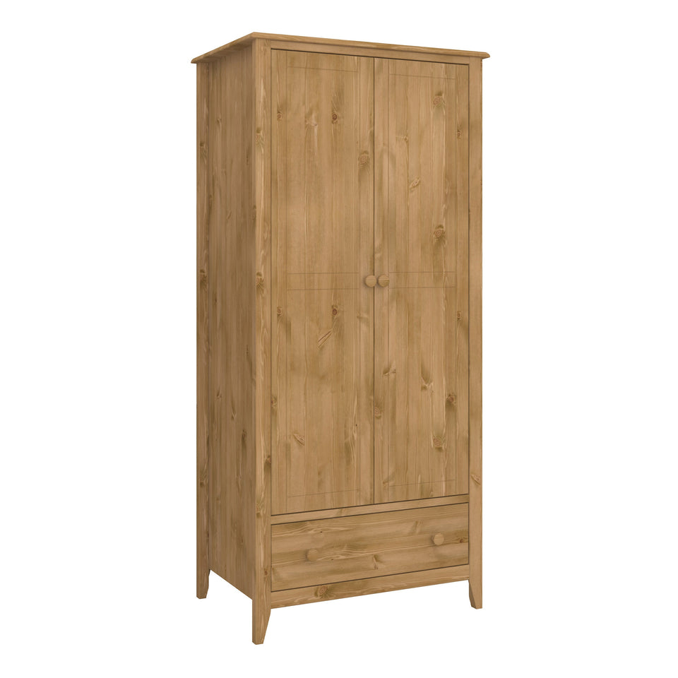 Heston 2 Door Wardrobe Pine