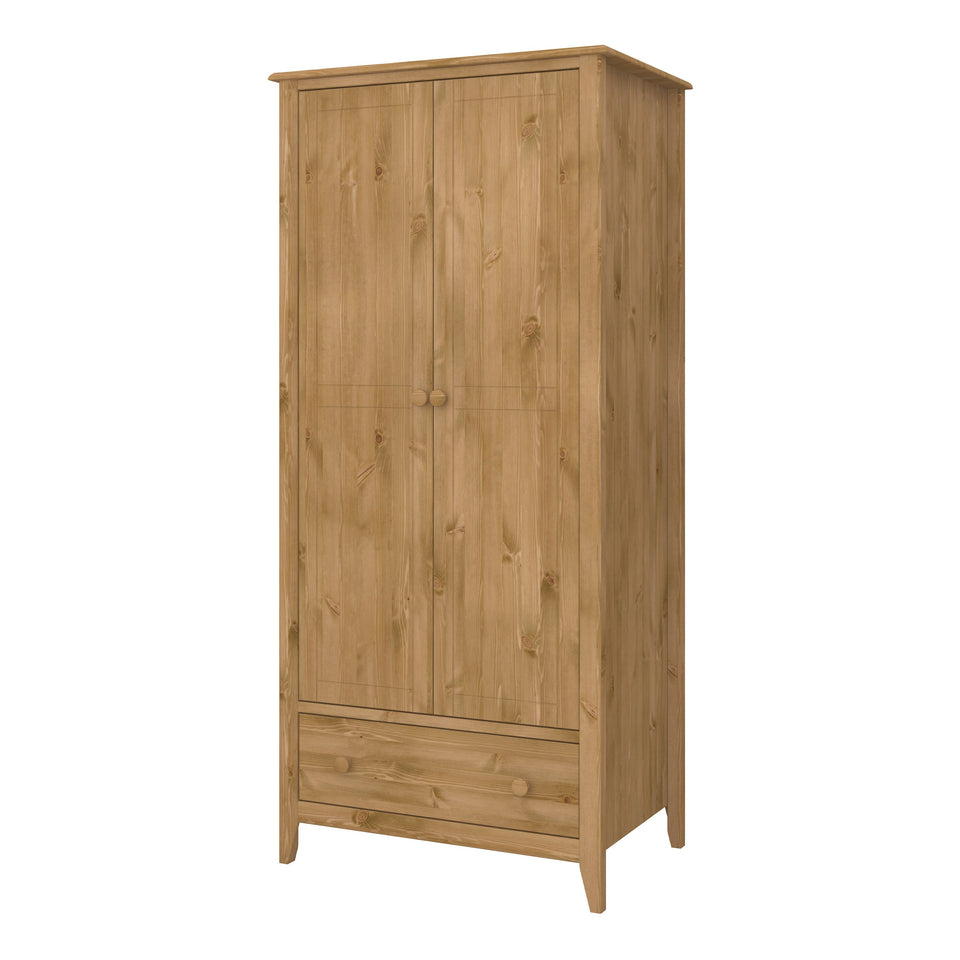 Heston 2 Door Wardrobe Pine