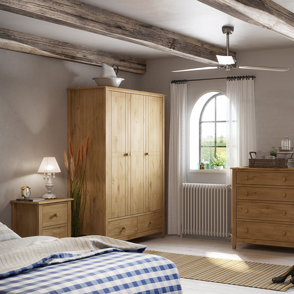 Heston 2 Door Wardrobe Pine