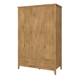 Heston 3 Door Wardrobe Pine