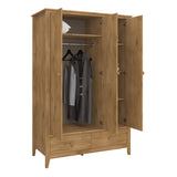 Heston 3 Door Wardrobe Pine