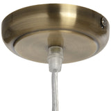 Glass Cone Pendant Lamp in BRASS