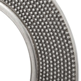 Large Circular Beaded Mirror in ANTIQUE SILVER