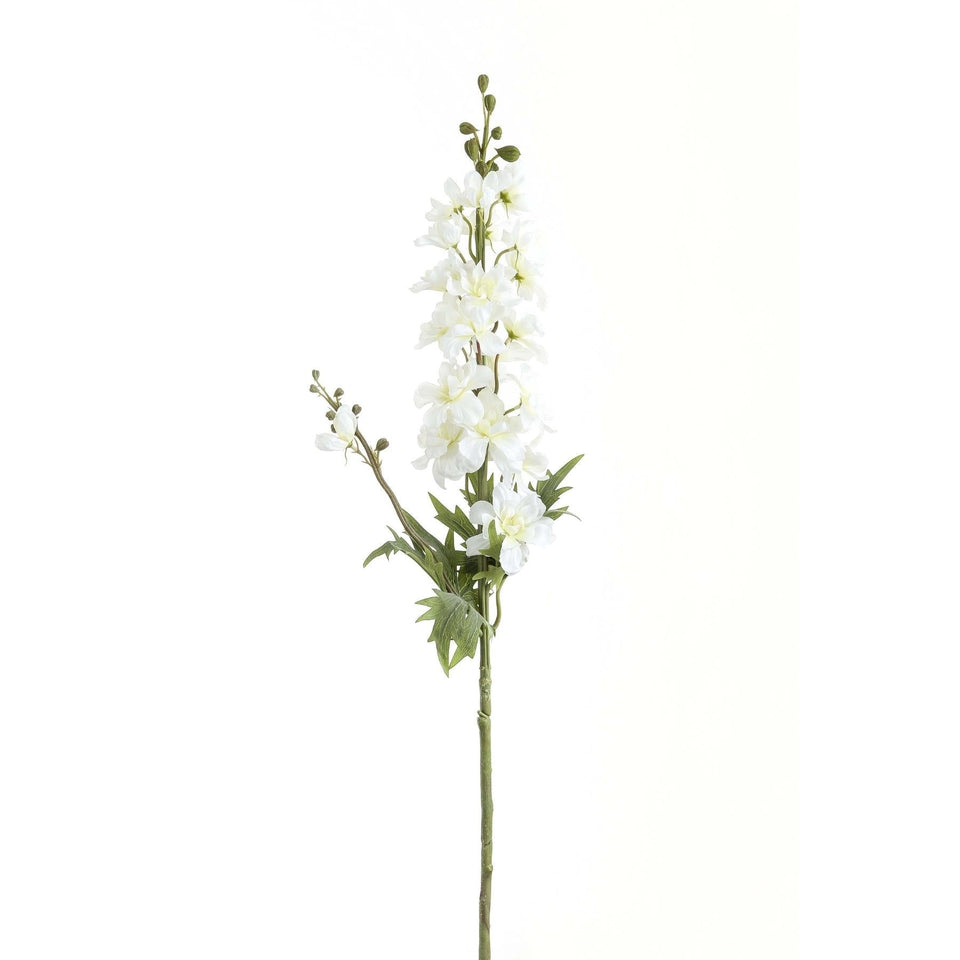 Tall White Delphinium Stem in WHITE