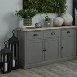 Farrah Collection Black Cast Loop Top Lantern in BLACK