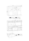 Dera 81 Sideboard Display Cabinet 160cm
