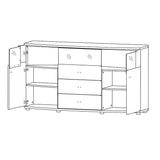 Dera 85 Sideboard Display Cabinet 160cm