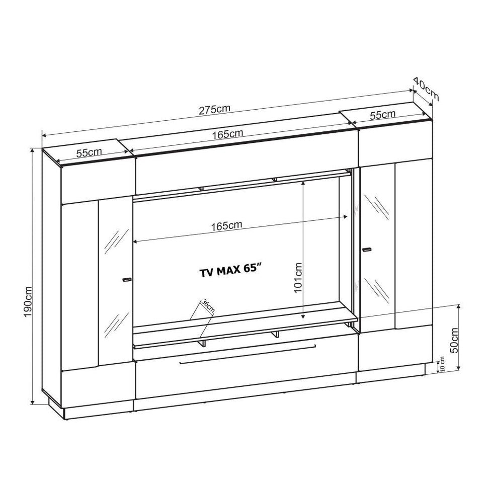 Sensis VAII Entertainment Media Wall Unit
