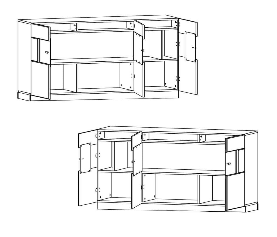 Nata 84 Display Sideboard Cabinet