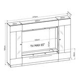 Nata VA Entertainment Media Wall Unit