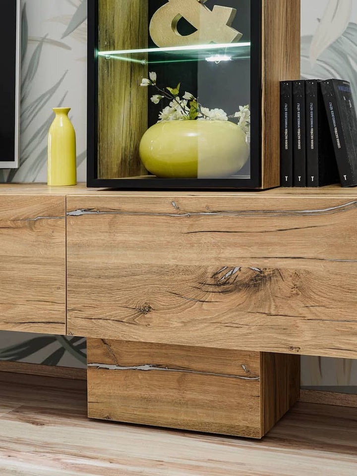 Rise TV Entertainment Media Wall Unit