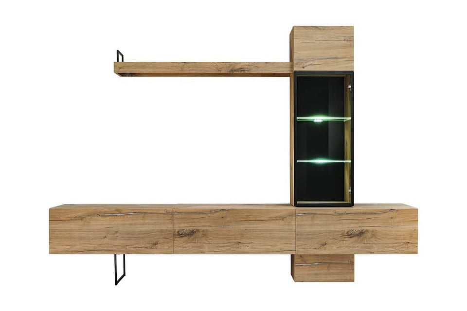 Rise TV Entertainment Media Wall Unit