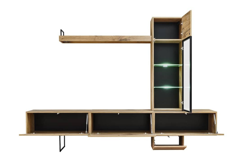 Rise TV Entertainment Media Wall Unit