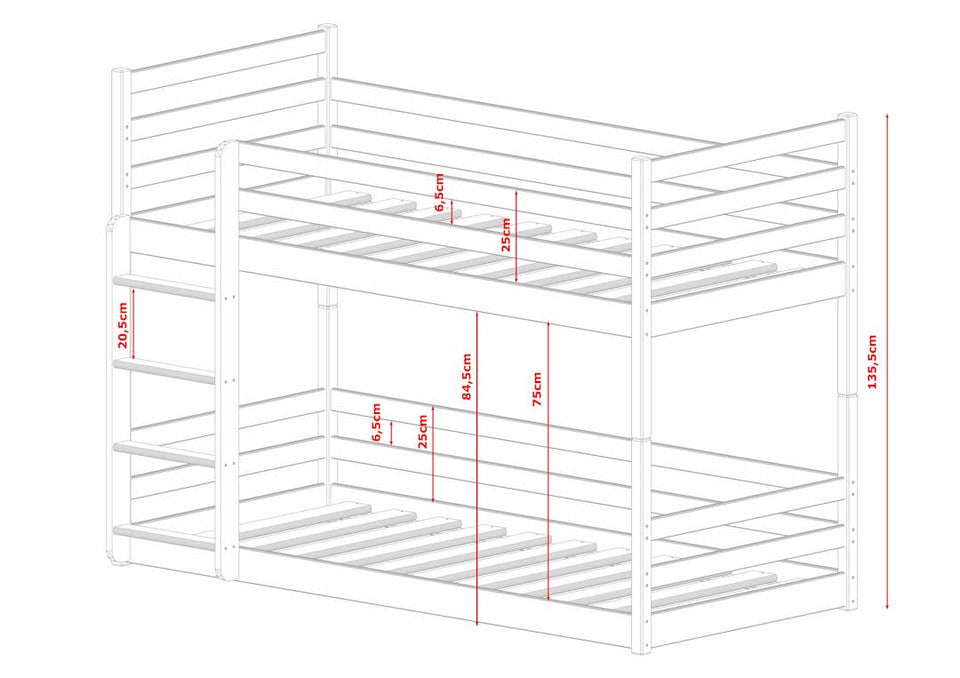 Wooden Bunk Bed Mini