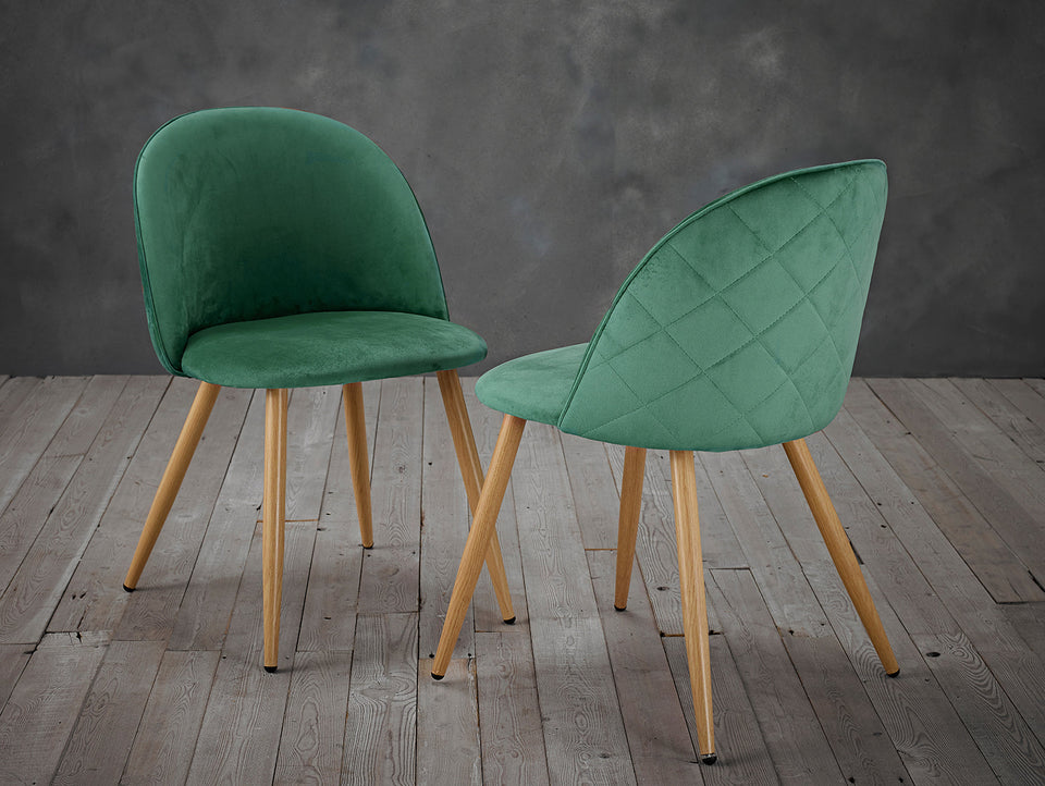 Venice Dining Chairs Green (PK 2)